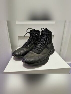 Sorel Kinetic Rush Mid Waterproof Winter Black Boots sz 12